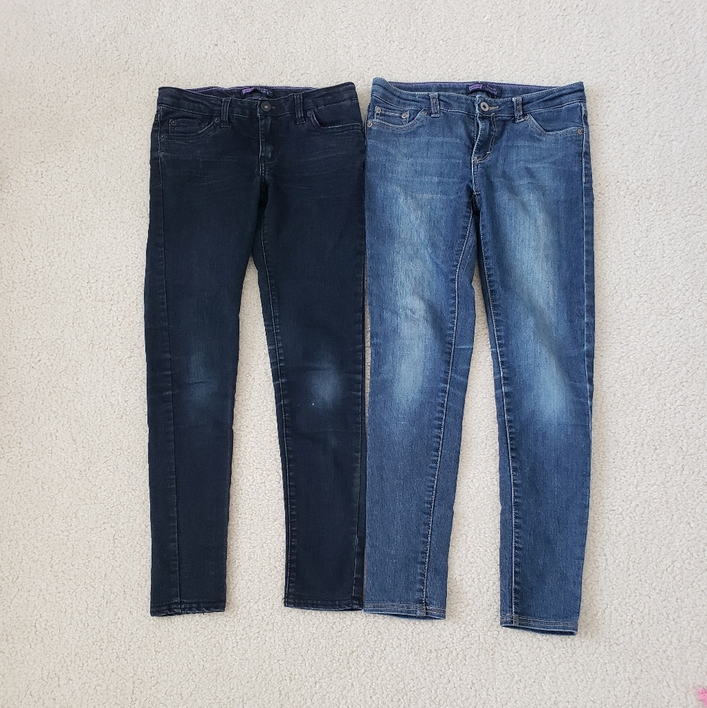 Levi's Denim Legging Jeans Bundle 2 pairs Blue Size 12 Regular Girls